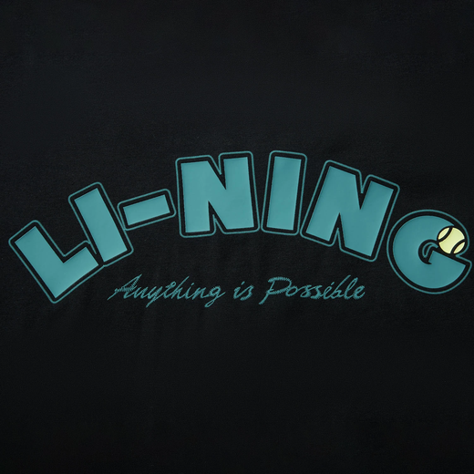 Li ning 2025 Nouvelle-tendance sportive Série Sports Men de glace à la mode masculine Sens de glace confortable et transpiration de chemise culturelle à manches courtes V683-3 Black XL