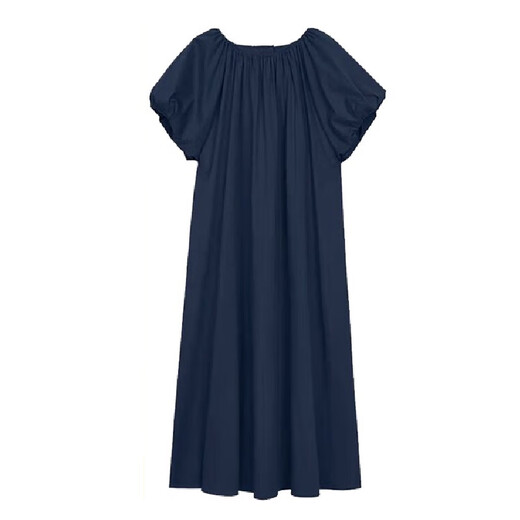 Jingqi (JOYNCLEON) maternity dress summer thin dress trendy mother fresh maternity summer dress small Korean version maternity dress blue L
