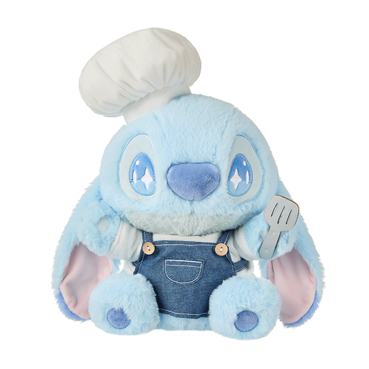 名创优品（MINISO）迪士尼史迪奇美食派对-厨师坐姿公仔毛绒玩偶玩具抱枕生日礼物女