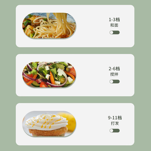 SANLIDA三利达 厨师机6.2升家商两用顶显一键全自动和面揉面发酵一体机 智能压面打蛋奶油机快速出膜