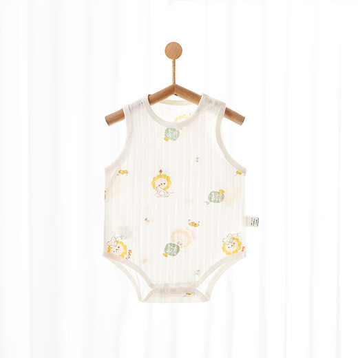 [Xia Qingcang Beileyibaoshi] ärmelloses reines Baumwolldreieck Ha-Shirt 0-3 Jahre alte Baby-Nah-Overall Crayon Fruit #6908 59 cm 1-3 Monate 8-12jin [Jin gleich 0,5 kg]