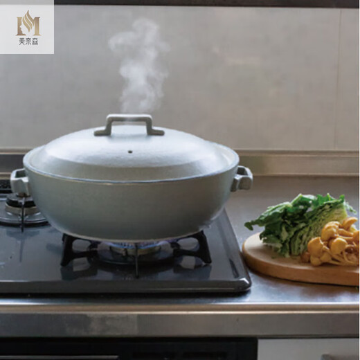 Minason [Hanfeng] Le cuiseur à induction à induction électrique et à induction à induction de la casserole bleu en terre bleu importé du Japon peuvent être utilisés à la fois 14126-91071 Flame ouverte n ° 9 3L