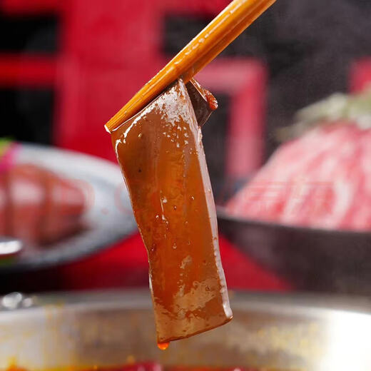 Tender duck blood boxed whole box wholesale Maoxuewang hot pot ingredients spicy hot duck blood vermicelli for maocai shop exclusive tender duck blood 300g*4 boxes