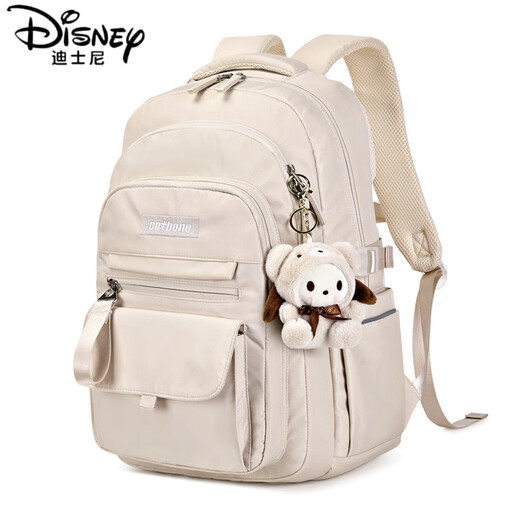 迪士尼（Disney）书包初中女生大容量高颜值小众ins风小学生高中双肩背包 1(1-3年级)0410款少女粉+小美公