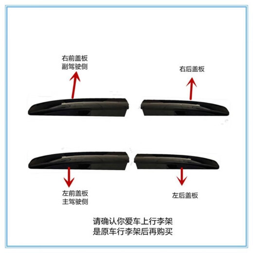 CLCEY Beijing Hyundai new Shengda IX45 roof rack cover luggage rack decorative cover roof brigade 13-16 left rear black half-view sunroof