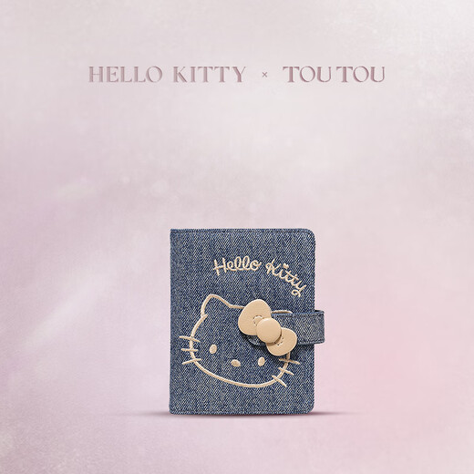 toutou birthday gift hellokitty kid cat denim wallet kt card bag gift for girlfriend girl girl