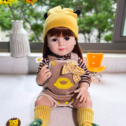 Doris 55cm Wiedergeburt Simulation Doll Badeprinzessin Geschenkbox Spielzeug Dress Up Baby Girl Geburtstag Geschenk Geschenk