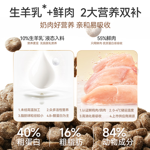 McFoodie Cat Food Milk Goat Milk Fresh Meat Natural Full Price Milk Cake Food Grain-Free Hypoallergenic Nutrition Easy to Absorb Weaning Period Cat Food Adult Cat 1.5kg