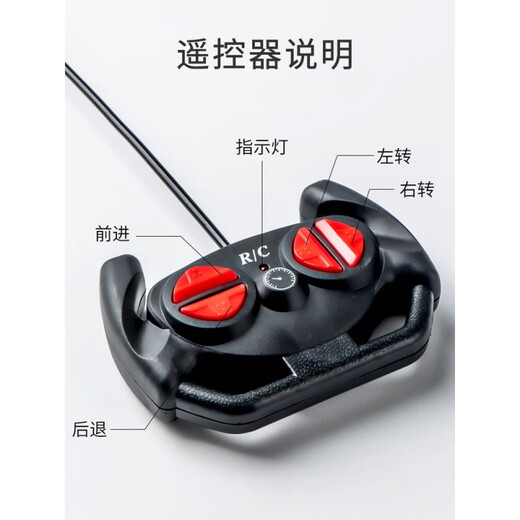 Jingruo remote control car car toy racing off-road vehicle fun electric 3-year-old 4-year-old children's toy car 6 boys 5 blue two sets of lithium battery rechargeable model YY-2CC official standard configuration