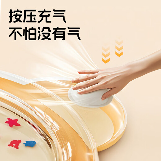 元大眠拍拍水垫宝宝爬爬垫婴儿折叠爬行垫学爬行护膝玩具加厚家用夏季 80星星兔加厚60%耐磨防漏