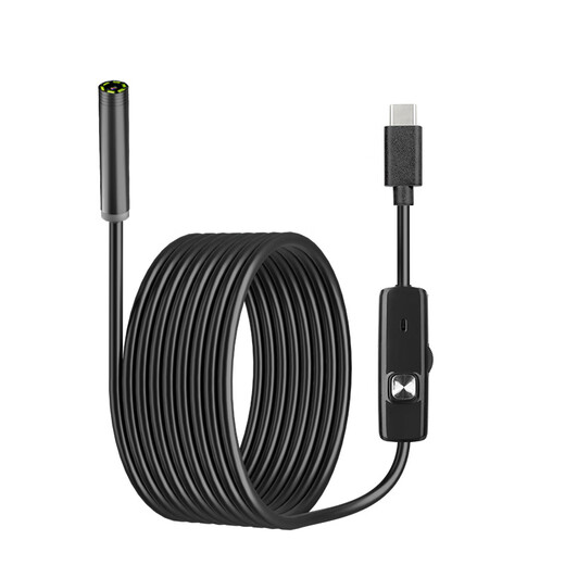 ZCF 5 million pixel Apple mobile phone direct connection high-definition industrial endoscope camera Android mobile phone waterproof endoscope Apple direct connection 5.5mm-1 meter hard line