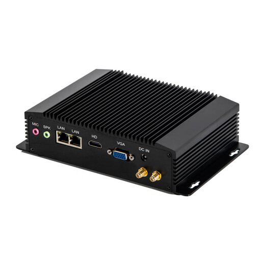 Uhesi Industrial Control Machine N3520 Dual Network Dual Com Serial Port Lüfter ohne eingebettete Micro Industrial Computer Pentium N3520 4G Speicher 64G SSD WiFi
