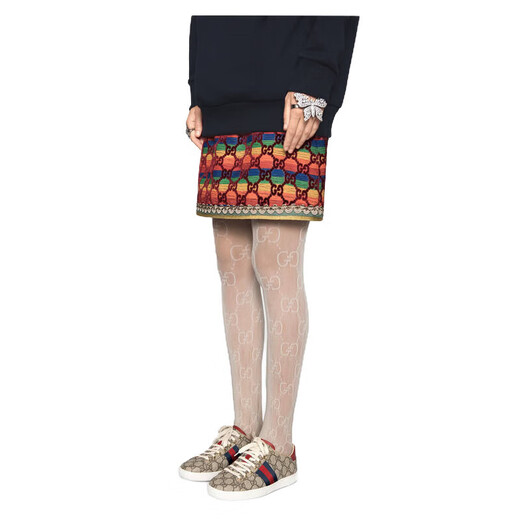 Gucci (G)/Женская туфли Пара Ace Pare of G Canvas Conteakers 4990 K2LH0 9768 БЕЙЖЕ 35 34