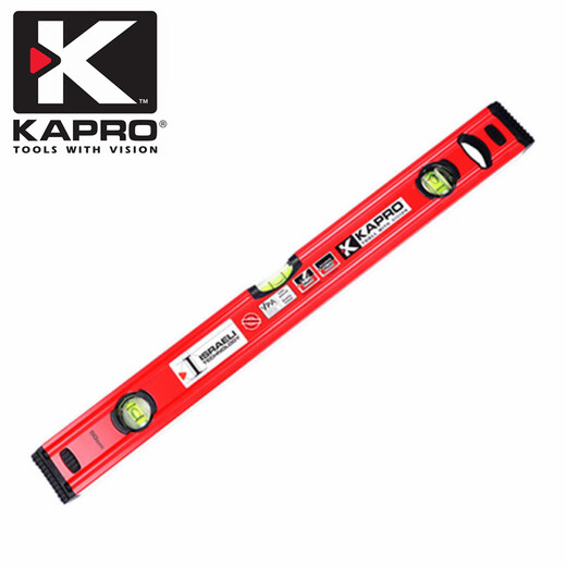 KAPROKAPRO Cape road level high-precision aluminum alloy thickened anti-fall small multi-functional strong magnetic leveling ruler 779 779-100cm three bubbles (non-magnetic)
