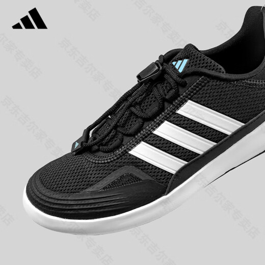 ADIDAS阿迪达斯溯溪鞋男女鞋2025新款情侣春夏季户外涉水鞋运动休闲鞋 黑/白JH9756 38.5