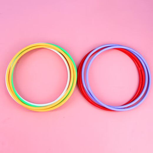 Lindo círculo de casas de calles para niños Pequeños juguetes especiales para el juego de bodas que lanzan el anillo de lanzamiento de padres e hijos Milky White 6 Transformed Magic Rulers