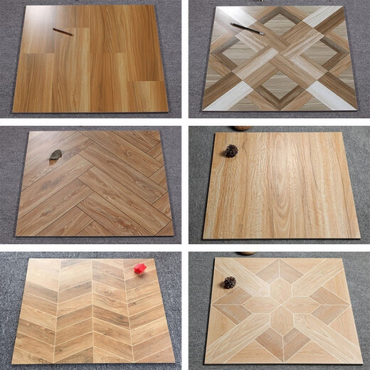 叶余60x60木纹砖拼花600x600仿实木纹防滑哑光地砖客厅房 C可选其中一款 600*600