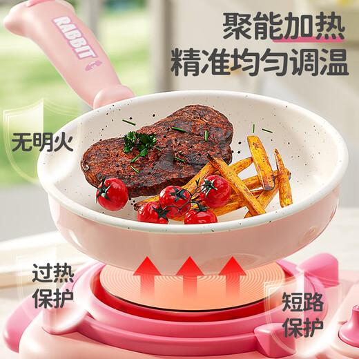 益米真煮迷你厨房真煮套装做饭厨具可吃过家家男孩女孩6-14岁生日礼物