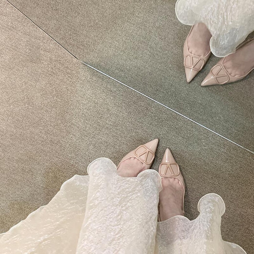 
Feiyao 6cm nude high-heeled sandals for women, summer wedding shoes, versatile skirt, high-end and atmospheric 37 high-heeled sandals-nude 6cm