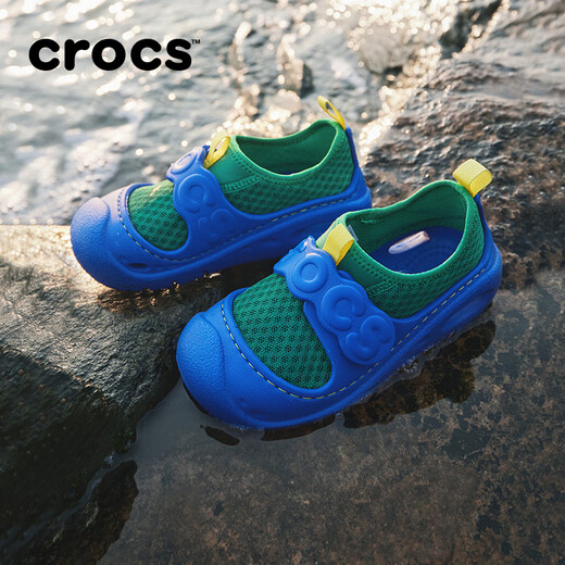 CROCS Mountain Dew children's wading shoes comfortable and lightweight sandals/210619/210620 evergreen green-3WH 35 (215mm)
