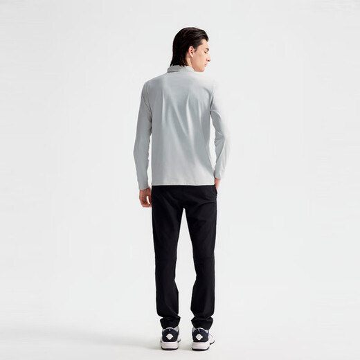 Biyinlefen technical cotton spring and autumn men's top lapel long-sleeved polo shirt casual, simple, comfortable and easy to care for commuting