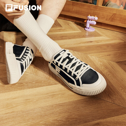 FILA FUSION斐乐官方潮牌男鞋场下帆布鞋WALLRIDE春夏季滑板鞋运动鞋低帮舒适