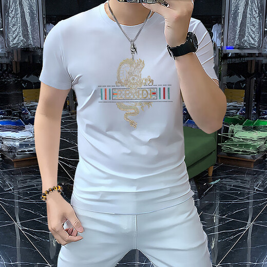 Playboy (Playboy) 2025 Camiseta de manga corta Doble de algodón doble algodón de algodón de algodón de manga de mangas