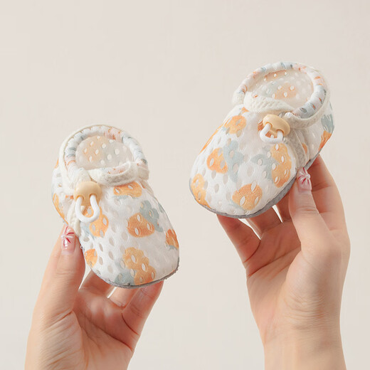 [Baby Reisen] Baby Sommer-Mesh-Fuß-Protekt-Kleinkindschuhe Neugeborene weiche Sohle Anti-Rutsch dünne Babybodenschuhe lächelte atmungsaktive Netto-Sommer 12 innere Länge 12 (6-12 Monate)
