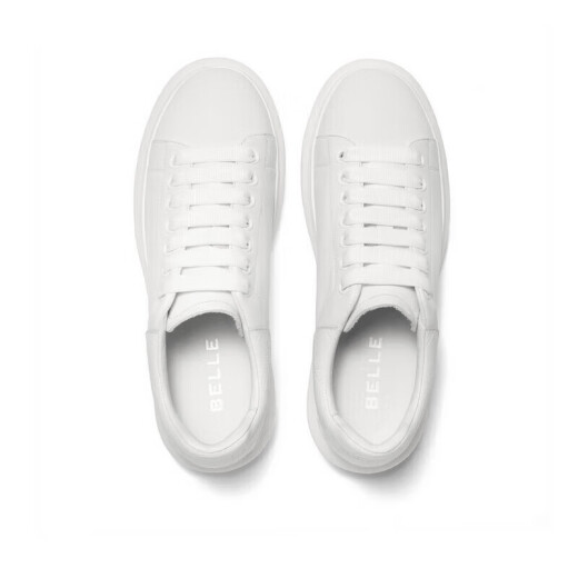Belle kontrastierende weiße Schuhe Herren Kuhläsesandleder komfortable dicke Freizeitbrettschuhe a1160cm3 ruhiger Weiß 40