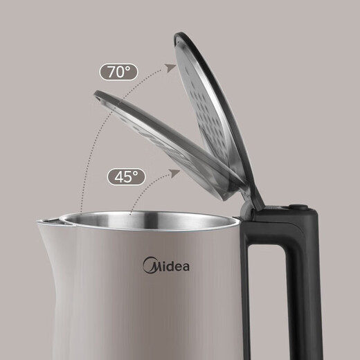 Midea Electric Kettle Kettle sin costura All-Steel Grado 316 Acero inoxidable Acero inoxidable Anti-Escalada Automática de la oficina eléctrica de la oficina eléctrica Hervidera Hervidera Fuera del mismo estilo SEK1503 1.5L 316 Acero inoxidable