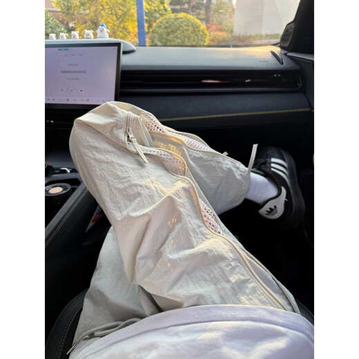 NASAWASSUP官方联名美式软壳速干冲锋裤男夏季侧拉链网格伞兵裤子男设计感 灰色A29-SD L 【建议110-130斤 】