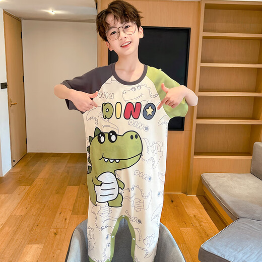 买一送一儿童睡衣奥特曼恐龙连体衣男童防踢被着凉宝宝纯棉家居服 JY9921+9923 110 小童10码身高100-110cm40斤内