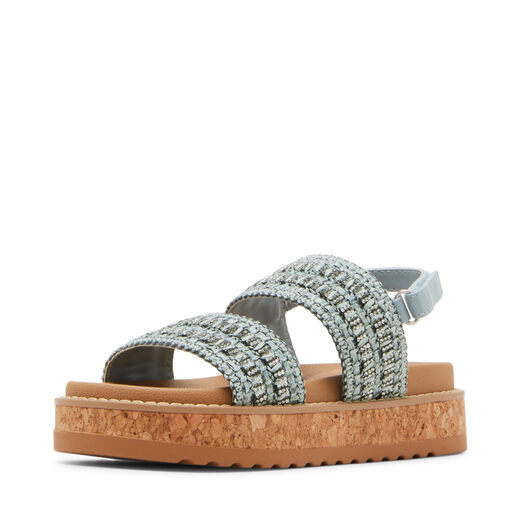 Steve Madden Girls Stroller Sandals, robin blue, 4 adults robin blue 4 adults