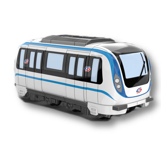 IGIFTFIRE Suzhou Metro Q version train model alloy train locomotive static boy toy children's car gift Line 11 + display box