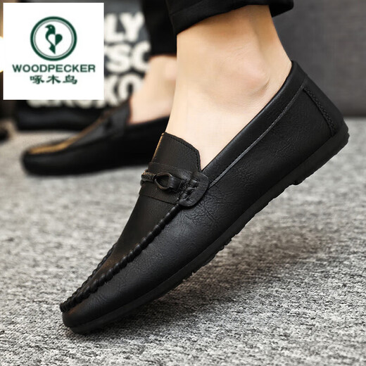 Woodpecker printemps respirant des chaussures pour hommes résistantes à l'usure antidérapante 2025 Nouveaux chaussures de bonnet paresseuses pour hommes.