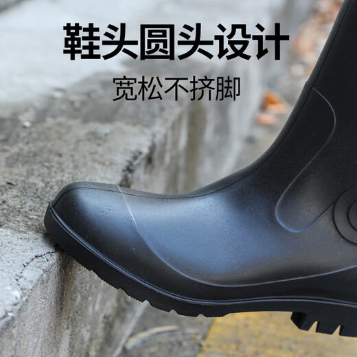 FOOTOPPO高筒雨鞋男钓鱼长筒水靴男士赶海雨靴涉水防水劳保水胶鞋防滑水鞋