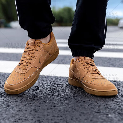 耐克（NIKE）男鞋春季2025小麦色简版空军一号休闲运动板鞋CD5463 HQ4867-101 39