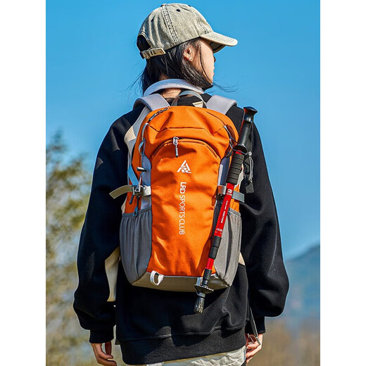 铂呐苓登山包户外背包旅游轻便双肩包男女运动徒步背包露营大容量双肩包 户外登山包【橘色】