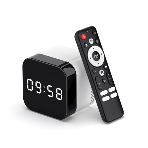 AIRWORLD原生TV安卓14电视盒子H96MAX H728外贸机顶盒带时钟千兆网络ATV 4GB 128GB+蓝牙遥控器 国内版本