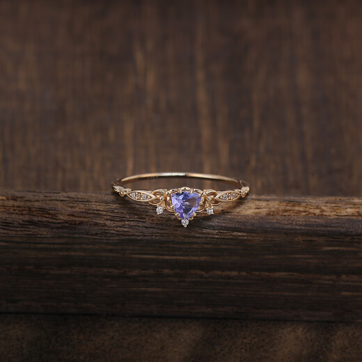 Yadige nojess 23rd Christmas limited new model 925 sterling silver natural tanzanite jewelry set earrings necklace ring natural tanzanite ring No. 10