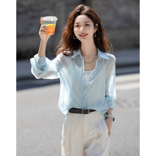 Demana Letter Party Spring and Autumn Dopamine Lyocell Gradient Print Lapel Shirt Light Shirt Women's Top