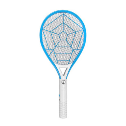 Midea's new electric mosquito swatter USB rechargeable household electric mosquito swatter fly swatter household with LED light large mesh mosquito killing swatter Electric mosquito swatter rechargeable household two-in-one automatic mosquito trap tennis ball black-red (direct charge + L