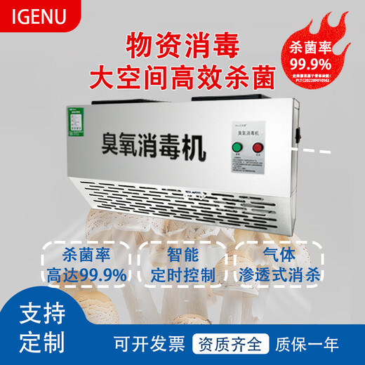 IGENU wall-mounted ozone generator industrial commercial disinfection machine food factory breeding farm garbage room laboratory hospital school canteen restaurant kitchen sterilization and odor removal 10g/h upgraded intelligent timing
