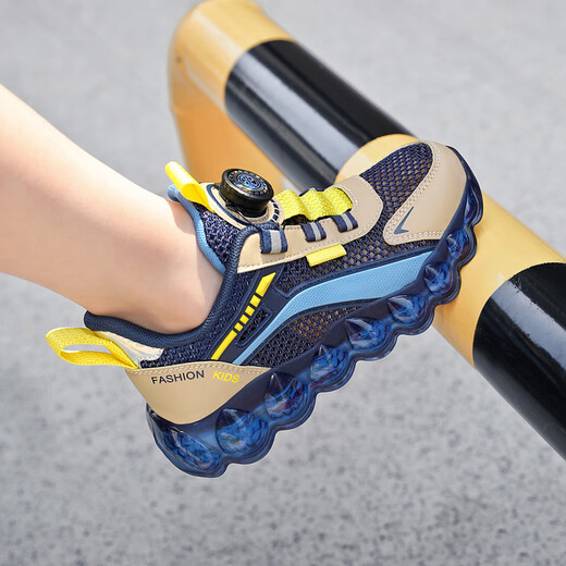 
Hongxing Tong Ke Boys Single Mesh Shoes 2025 Summer Breathable Mesh Mesh Mesh Mesh Mesh Soft Solar Children's Running Shoes 3897 Mis Orange Spring and Autumn Double Net 18 29 Size Inner Length.4cm