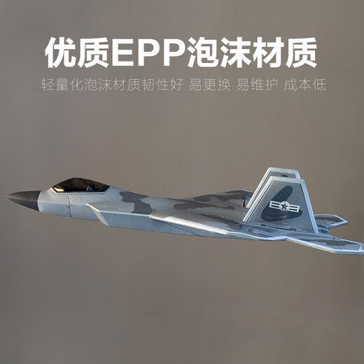 SHENX Remote Control Remote Aircraft Avión de pasajeros A380 Aeronave de ala fija Modelo Boy Boy Cumpleaños Regalo de cumpleaños Juguete 12 minutos - F22 Raptor - 2do canal 622