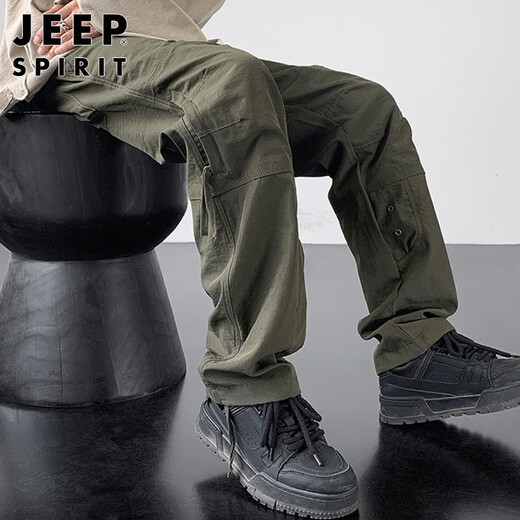 Jeep Spirit Jeep American Retro Retro Casual Pantalones de verano Pantalones de trabajo funcional de hombres Pantalones de carga al aire libre Hombres Militares Militares 3xl