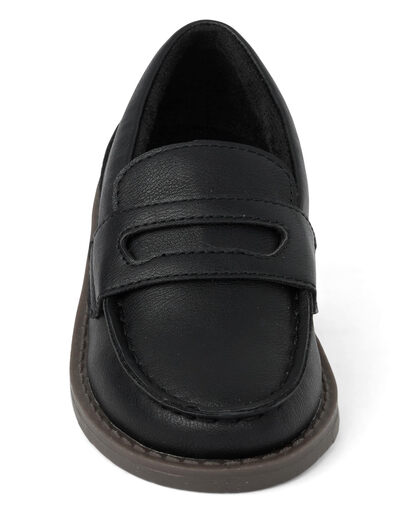 GYMBORee Boys Toddler Loafers Black Loafers 2 Big Kids
