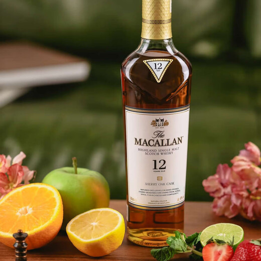 麦卡伦（MACALLAN）单桶12年 雪莉桶单一麦芽苏格兰威士忌500ml 