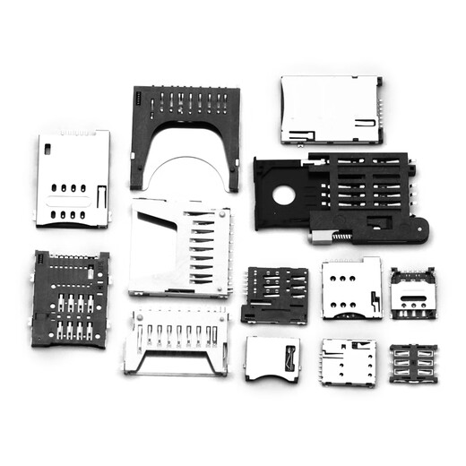 Dafuri SD/MINI/TF/SIM/NANO/MICRO card holder card slot card holder memory strip long body short body with self-elastic flip cover NANO SIM card holder card slot 6P