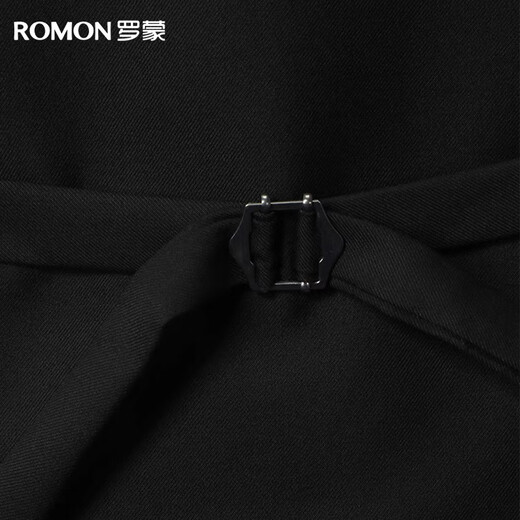 罗蒙【抗皱三件套】西服套装男士商务休闲职业修身西装马甲结婚礼服男